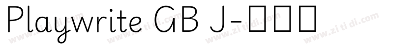 Playwrite GB J字体转换